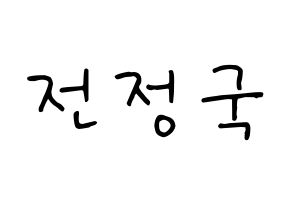 KPOP BTS(방탄소년단、防弾少年団) 정국 (ジョングク) k-pop 応援ボード メッセージ 型紙 通常