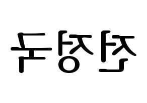 KPOP BTS(방탄소년단、防弾少年団) 정국 (ジョングク) プリント用応援ボード型紙、うちわ型紙　韓国語/ハングル文字型紙 左右反転