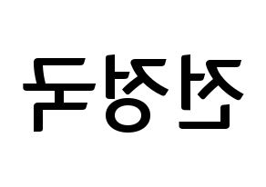 KPOP BTS(방탄소년단、防弾少年団) 정국 (ジョングク) k-pop アイドル名前 ファンサボード 型紙 左右反転