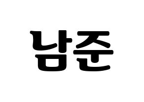 KPOP BTS(방탄소년단、防弾少年団) RM (アールエム) コンサート用　応援ボード・うちわ　韓国語/ハングル文字型紙 通常