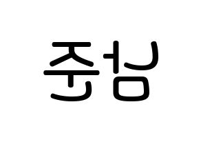 KPOP BTS(방탄소년단、防弾少年団) RM (キム・ナムジュン, アールエム) 無料サイン会用、イベント会用応援ボード型紙 左右反転