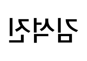 KPOP BTS(방탄소년단、防弾少年団) 진 (キム・ソクジン, ジン) 無料サイン会用、イベント会用応援ボード型紙 左右反転