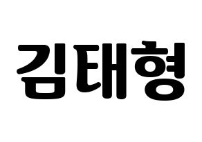 KPOP BTS(방탄소년단、防弾少年団) 뷔 (ブイ) コンサート用　応援ボード・うちわ　韓国語/ハングル文字型紙 通常