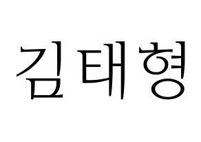 KPOP BTS(방탄소년단、防弾少年団) 뷔 (ブイ) 応援ボード・うちわ　韓国語/ハングル文字型紙 通常