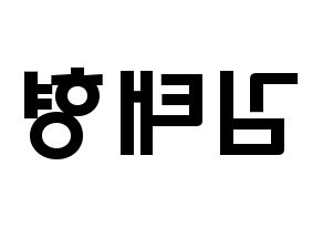 KPOP BTS(방탄소년단、防弾少年団) 뷔 (キム・テヒョン, ブイ) 応援ボード、うちわ無料型紙、応援グッズ 左右反転
