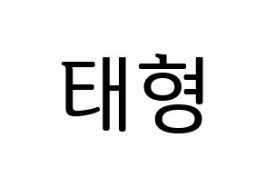 KPOP BTS(방탄소년단、防弾少年団) 뷔 (ブイ) プリント用応援ボード型紙、うちわ型紙　韓国語/ハングル文字型紙 通常