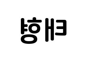 KPOP BTS(방탄소년단、防弾少年団) 뷔 (キム・テヒョン, ブイ) k-pop アイドル名前　ボード 言葉 左右反転