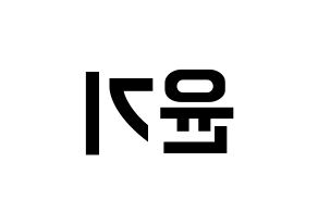 KPOP BTS(방탄소년단、防弾少年団) 슈가 (シュガ) k-pop アイドル名前 ファンサボード 型紙 左右反転