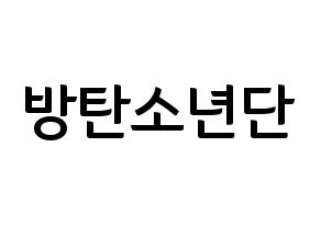 KPOP BTS(방탄소년단、防弾少年団) k-pop ファンサ ボード 型紙 通常
