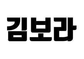 KPOP Cherry Bullet(체리블렛、チェリーバレット) 보라 (ボラ) コンサート用　応援ボード・うちわ　韓国語/ハングル文字型紙 通常