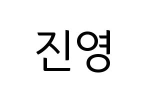 KPOP CIX(씨아이엑스、シーアイエックス) 배진영 (ぺ・ジニョン) コンサート用　応援ボード・うちわ　韓国語/ハングル文字型紙 通常