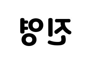 KPOP CIX(씨아이엑스、シーアイエックス) 배진영 (ぺ・ジニョン) 応援ボード・うちわ　韓国語/ハングル文字型紙 左右反転