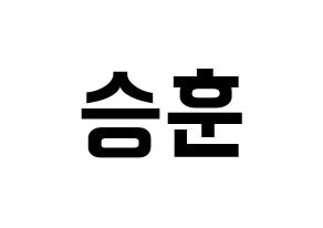 KPOP CIX(씨아이엑스、シーアイエックス) 김승훈 (スンフン) k-pop アイドル名前 ファンサボード 型紙 通常