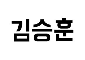 KPOP CIX(씨아이엑스、シーアイエックス) 김승훈 (スンフン) k-pop アイドル名前 ファンサボード 型紙 通常