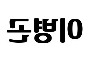 KPOP CIX(씨아이엑스、シーアイエックス) BX (BX) コンサート用　応援ボード・うちわ　韓国語/ハングル文字型紙 左右反転