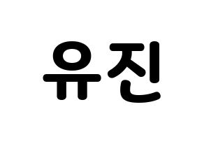 KPOP CLC(씨엘씨、シエルシ) 최유진 (チェ・ユジン) 応援ボード・うちわ　韓国語/ハングル文字型紙 通常