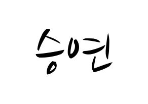 KPOP CLC(씨엘씨、シエルシ) 장승연 (チャン・スンヨン) k-pop 応援ボード メッセージ 型紙 通常