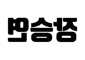 KPOP CLC(씨엘씨、シエルシ) 장승연 (チャン・スンヨン) コンサート用　応援ボード・うちわ　韓国語/ハングル文字型紙 左右反転