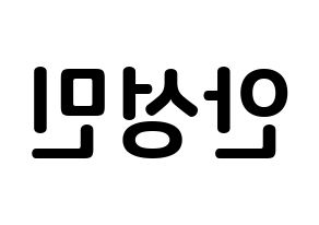 KPOP CRAVITY(크래비티、クレビティ) 성민 (アン・ソンミン, ソンミン) k-pop アイドル名前　ボード 言葉 左右反転