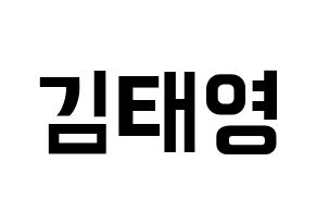 KPOP CRAVITY(크래비티、クレビティ) 태영 (テヨン) k-pop アイドル名前 ファンサボード 型紙 通常