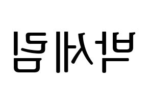 KPOP CRAVITY(크래비티、クレビティ) 세림 (セリム) プリント用応援ボード型紙、うちわ型紙　韓国語/ハングル文字型紙 左右反転
