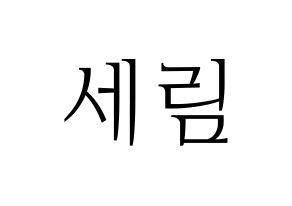 KPOP CRAVITY(크래비티、クレビティ) 세림 (セリム) 応援ボード・うちわ　韓国語/ハングル文字型紙 通常
