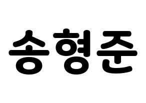 KPOP CRAVITY(크래비티、クレビティ) 형준 (ヒョンジュン) 応援ボード・うちわ　韓国語/ハングル文字型紙 通常