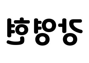 KPOP DAY6(데이식스、デイシックス) Young K (ヨンケイ) 応援ボード・うちわ　韓国語/ハングル文字型紙 左右反転