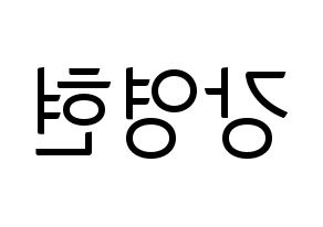 KPOP DAY6(데이식스、デイシックス) Young K (ヨンケイ) コンサート用　応援ボード・うちわ　韓国語/ハングル文字型紙 左右反転