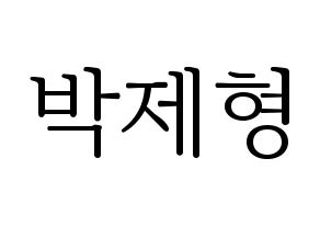 KPOP DAY6(데이식스、デイシックス) Jae (ジェイ) 応援ボード・うちわ　韓国語/ハングル文字型紙 通常