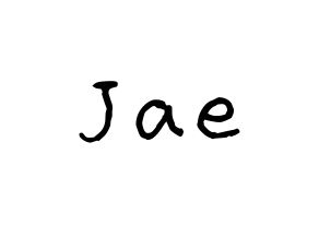 KPOP DAY6(데이식스、デイシックス) Jae (ジェイ) k-pop アイドル名前 ファンサボード 型紙 通常