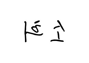 KPOP ELRIS(엘리스、エリス) 소희 (キム・ソヒ, ソヒ) k-pop アイドル名前　ボード 言葉 左右反転