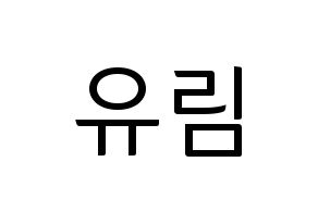 KPOP Everglow(에버글로우、エバーグロー) 아샤 (アシャ) コンサート用　応援ボード・うちわ　韓国語/ハングル文字型紙 通常