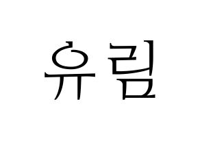 KPOP Everglow(에버글로우、エバーグロー) 아샤 (アシャ) 応援ボード・うちわ　韓国語/ハングル文字型紙 通常