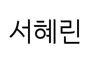 KPOP EXID(이엑스아이디、イェクスアイディ) 혜린 (ヘリン) コンサート用　応援ボード・うちわ　韓国語/ハングル文字型紙 通常