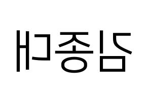 KPOP EXO-CBX(엑소-CBX、エクソ-CBX) 첸 (チェン) プリント用応援ボード型紙、うちわ型紙　韓国語/ハングル文字型紙 左右反転