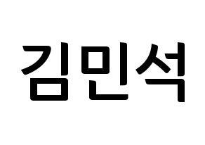 KPOP EXO-CBX(엑소-CBX、エクソ-CBX) 시우민 (シウミン) k-pop アイドル名前 ファンサボード 型紙 通常