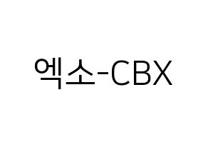 KPOP EXO-CBX(엑소-CBX、エクソ-CBX) ハングルボード型紙、うちわ型紙　作る方法、作り方 通常