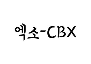 KPOP EXO-CBX(엑소-CBX、エクソ-CBX) k-pop ボード ハングル表記 言葉 通常
