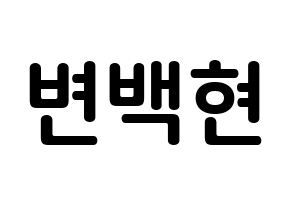 KPOP EXO(엑소、エクソ) 백현 (ビョン・ベクヒョン, ベクヒョン) k-pop アイドル名前　ボード 言葉 通常