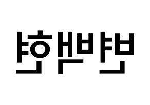 KPOP EXO(엑소、エクソ) 백현 (ビョン・ベクヒョン, ベクヒョン) 無料サイン会用、イベント会用応援ボード型紙 左右反転