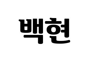 KPOP EXO(엑소、エクソ) 백현 (ベクヒョン) コンサート用　応援ボード・うちわ　韓国語/ハングル文字型紙 通常