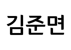 KPOP EXO(엑소、エクソ) 수호 (スホ) k-pop アイドル名前 ファンサボード 型紙 通常