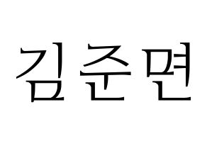 KPOP EXO(엑소、エクソ) 수호 (スホ) 応援ボード・うちわ　韓国語/ハングル文字型紙 通常
