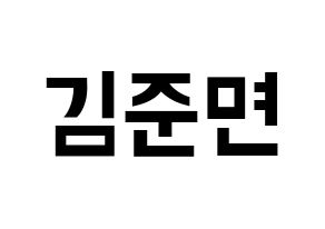 KPOP EXO(엑소、エクソ) 수호 (スホ) k-pop アイドル名前 ファンサボード 型紙 通常