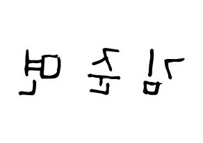 KPOP EXO(엑소、エクソ) 수호 (キム・ジュンミョン, スホ) 無料サイン会用、イベント会用応援ボード型紙 左右反転