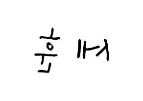 KPOP EXO(엑소、エクソ) 세훈 (オ・セフン, セフン) 無料サイン会用、イベント会用応援ボード型紙 左右反転