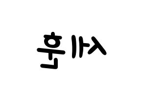 KPOP EXO(엑소、エクソ) 세훈 (セフン) 名前 応援ボード 作り方 左右反転