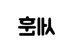 KPOP EXO(엑소、エクソ) 세훈 (オ・セフン, セフン) 応援ボード、うちわ無料型紙、応援グッズ 左右反転