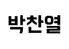 KPOP EXO(엑소、エクソ) 찬열 (チャンヨル) k-pop アイドル名前 ファンサボード 型紙 通常